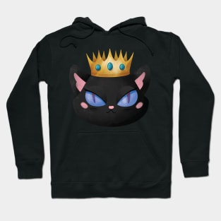 Black cat crown Hoodie